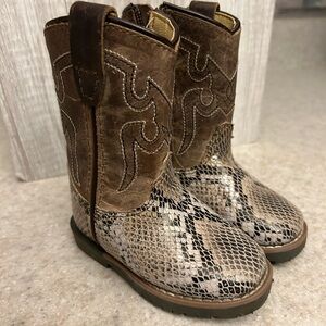 Smoky western baby hard sole boots